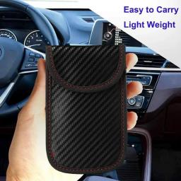 Bolsa bloqueadora de sinal de chave de carro Faraday Cage M7D8 - Armazenamento seguro para controles remotos - Image 2