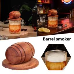 Defumador de Whisky de Madeira para Coquetéis, Infusor de Bebidas Espirituosas, Ferramenta de Bar para Homens, Pais, Maridos, Namorados, Família e Amigos - Image 4
