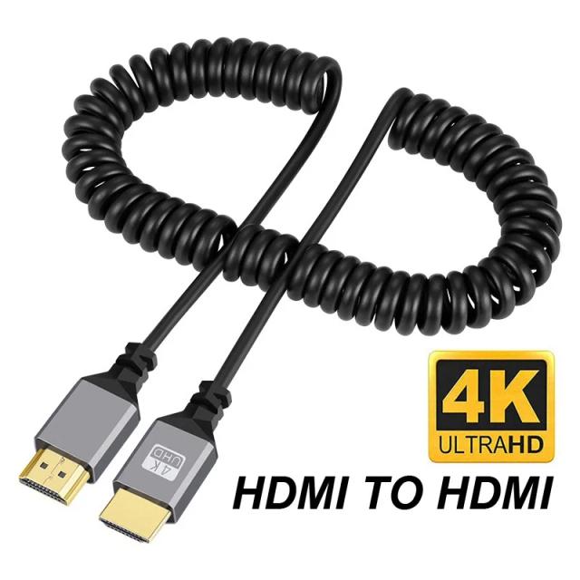 Cabo Flexível HDMI 4K@60Hz 0.5-2.4m Macho para Mini/Micro HDMI