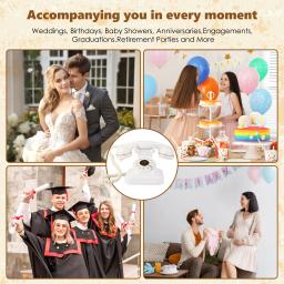 Telefone Livro de Mensagens de Áudio para Casamentos, Mensagens de Voz para Convidados, Livro de Mensagens de Boas-Vindas para Banquetes, Telefone para Mensagens de Chegada, Celebrações de Aniversário - Image 6