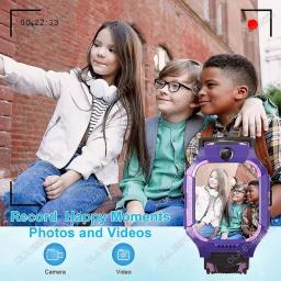 Relógio Inteligente Infantil com Cartão SIM, GPS, Câmera HD, Chamada de Vídeo, Monitor de Localização SOS, Smartwatch para Meninos e Meninas, Presente para Estudantes HT30 - Image 4