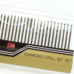 30 pçs/set Rebarbas de Diamante Prego Broca Fresa para Manicure Moagem Bits Ferramentas de Arte Do Prego Acessórios - Image 2