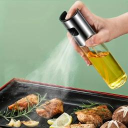 Spray de Óleo 100ml - Aço Inoxidável e Vidro, Resistente a Quedas, Dispensador de Óleo com Acessórios, para Salada, Vinagre - Fritadeira a Ar - Image 1
