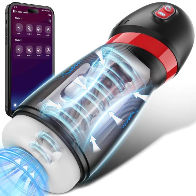 Masturbador Masculino 9 Modos de Sucção e Vibração com Controle App