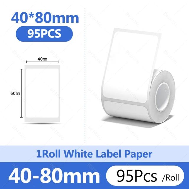 Niimbot B21/B1/B3S/B31 Papel de Etiqueta Térmica Autoadesiva Transparente 7.5m