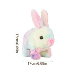 Brinquedo de Coelho de Pelúcia Elétrico que Salta, Coelhinho Interativo para Meninos e Meninas, Brinquedo de Animal de Pelúcia com Som - Image 6