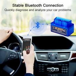 Elm327 mini v2.1 detector bluetooth obd bluetooth detector de mau funcionamento do carro obd2 ferramenta diagnóstico do carro para android/windows - Image 5