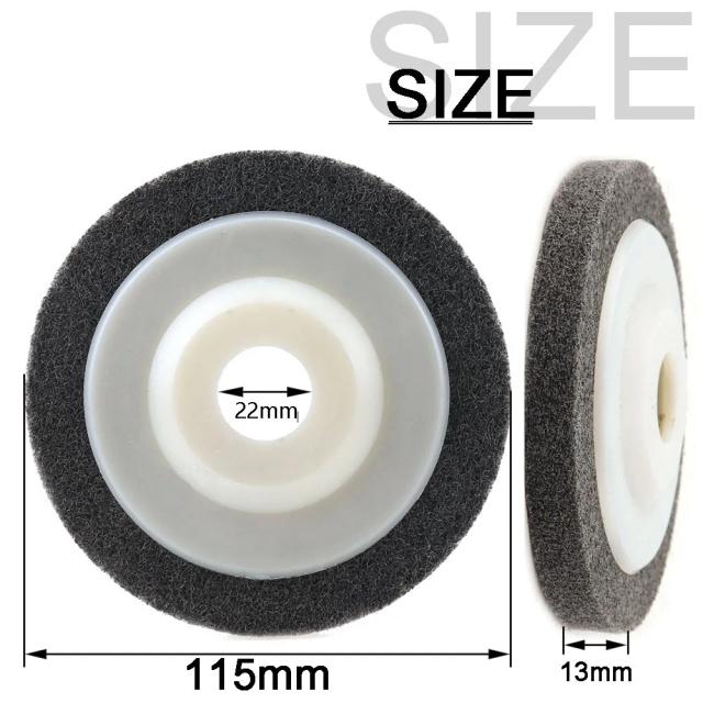 100/115/125mm rebolo de fibra de náilon disco de polimento ângulo moedor ferramenta moagem para metal cerâmica vidro polimento 1pc