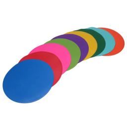 Marcador esportivo de borracha redonda durável, 9 peças 23cm, marcadores de ponto de vinil poli para brocas e treinamento de velocidade e agilidade - Image 4
