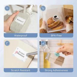 Niimbot-Mini Impressora Térmica Bluetooth, Anti-Óleo Adesivo, à prova d'água, Adesivo de Papel para Tag do Escritório, Fabricante de Etiquetas, B21, B1, B203 - Image 4