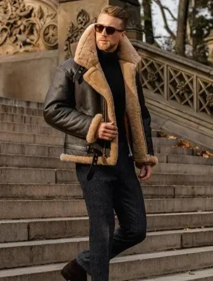 Casaco Jaqueta Couro Ecológico Masculino Outono Inverno Conforto e Estilo