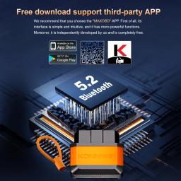 Konnwei carro obd2 ferramenta de diagnóstico de falhas conexão bluetooth maxobd app controle varredura códigos de erro claro carro obd2 ferramenta de verificação - Image 2