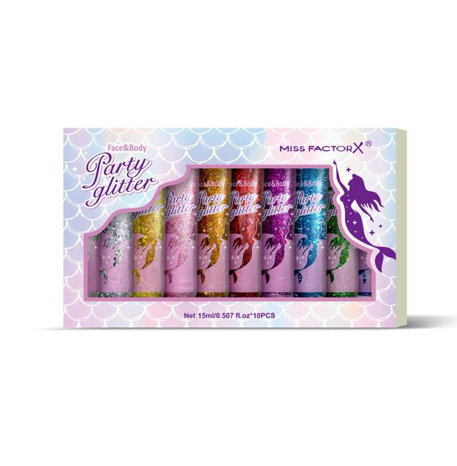 Glitter para Rosto e Corpo Gel Holográfico 10 Cores