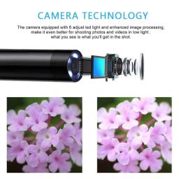 Câmera Endoscópica Tipo-C 5.5/7.0MM com 6 LEDs Ajustáveis USB Android Borescópio Flexível para Inspeção em Telefone e PC - Image 4