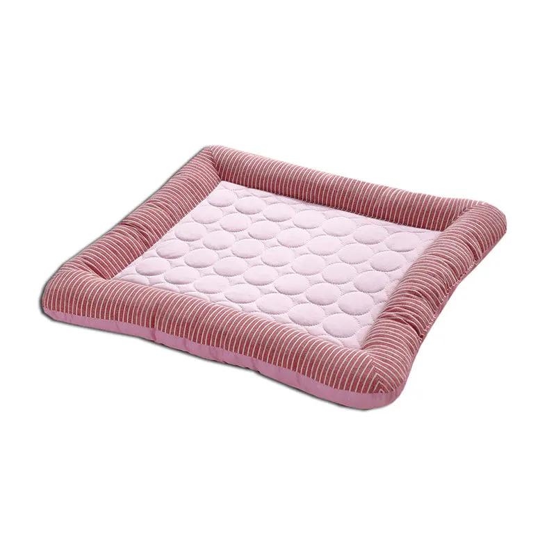 Cooling Pad Bed para cães, gatos, cachorrinho, gatinho, tapete legal, pet cobertor, seda de gelo macio para dormir no verão, rosa, azul, respirável - Image 1
