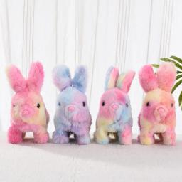 Brinquedo de Coelho de Pelúcia Elétrico que Salta, Coelhinho Interativo para Meninos e Meninas, Brinquedo de Animal de Pelúcia com Som - Image 1