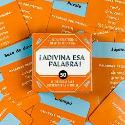 Cartas de jogo de tamanho mini espanhol "Nome que palavra!" 50 peças jogo de cartas jogo de cartas de reunião familiar jogo de acampamento - Image 3