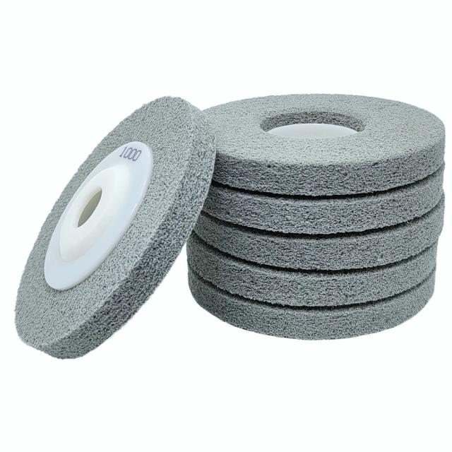 1pc 4 Polegada 100mm roda de polimento de fibra de náilon disco de lixamento abrasivo para moedor de ângulo granito mármore telha grit 80-1000 #