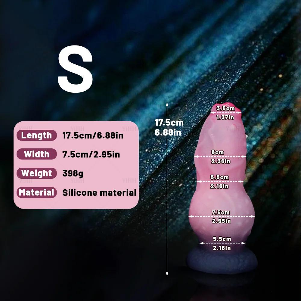 Dildo Anal Monster Dog Knot, Brinquedos Sexuais para Mulheres, Pênis de Silicone para Dilatação Anal, Masturbação Feminina, Produtos Sexuais para Adultos - Image 1