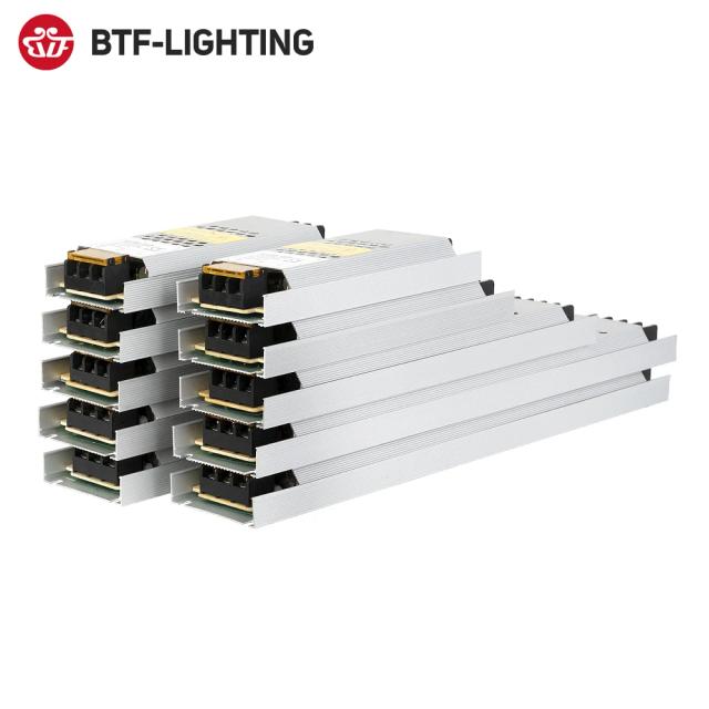 Fonte de Alimentação LED Ultrafina 60W-300W DC12V/24V para Fitas WS2815