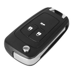 Keyyou flip dobrável remoto chave do carro escudo para chevrolet cruze epica lova camaro impala 2 3 4 5 botão hu100 lâmina - Image 4