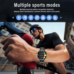 G.l wear 2025 novo relógio inteligente masculino display hd rastreamento de saúde bluetooth chamando assistente de voz esportes smartwatch - Image 5