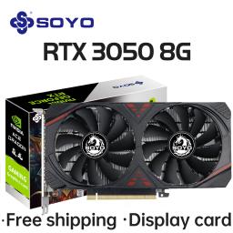 Placas Gráficas para Jogos SOYO NVIDIA GeForce RTX 3070 8GB/12G RTX3060Ti RTX3060 RTX3050 GPU de Desktop Componentes de Computador - Image 5