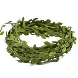 10/20m folha de seda em forma de artesanal folhas verdes artificiais videiras falsas banheiro decorativo diy grinalda acessórios decoração para casa - Image 2