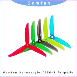 Gemfan vanover5136 5.1x3.6x3 5inch3 lâminas hélice2pairspc material fpv freestyle drone adereços para rc quadcopter corrida peças diy - Image 1