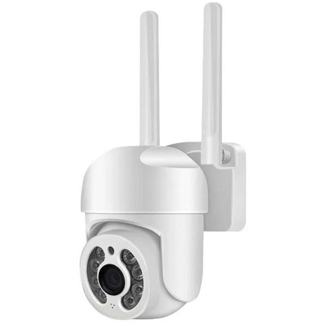 Câmera de Vigilância CA8S 3MP para Monitoramento Interno e Externo com Áudio Duplo, Rastreamento Automático e Visão Noturna Colorida, Câmera Wi-Fi Sem Fio