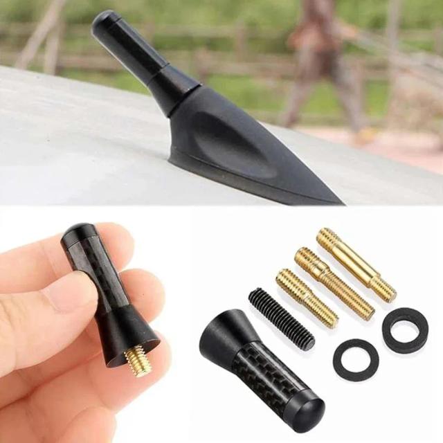 Antena Curta Fibra de Carbono para Carrobenz Acessórios
