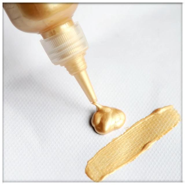 Pigmento Metálico Acrílico Dourado Tinta Graffiti Arte Perolado