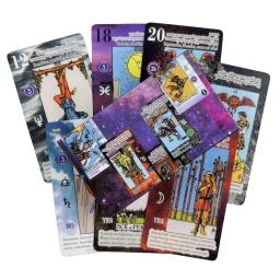Novo Estudo Tarot para Iniciantes com Significados nas Cartas, Invertido, Chakra, Planeta, Elemento do Zodíaco Jogos de Tabuleiro - Image 3