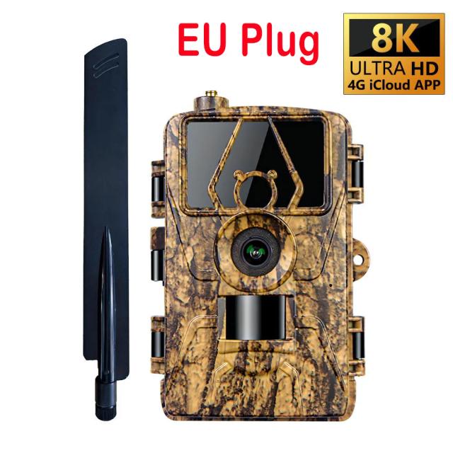 Câmera de Caça 4G LTE 60MP 8K com APP - Monitoramento Avançado