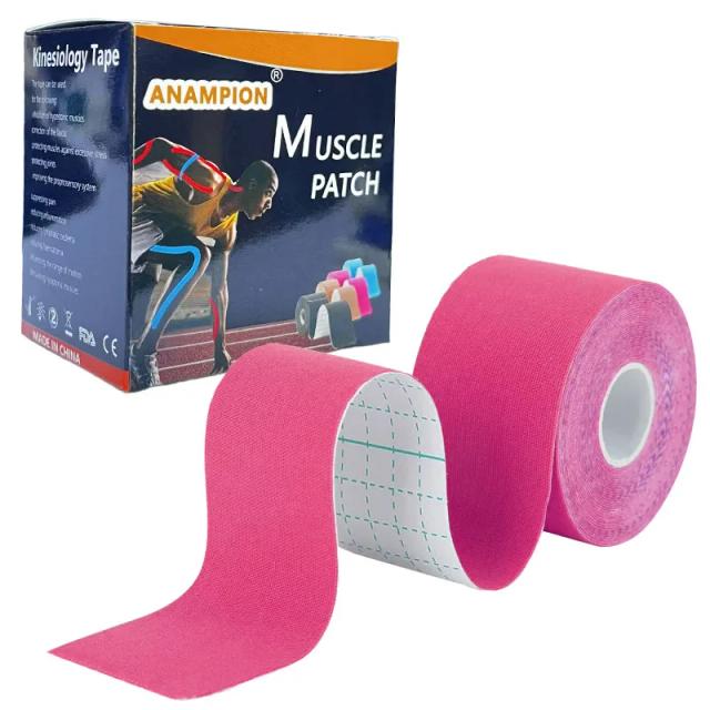Fita de Cinesiologia Elástica de Algodão 5m para Suporte Muscular