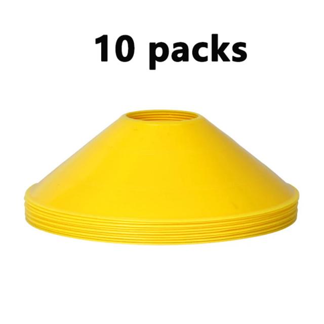 Conjunto de 10 Cones de Treinamento de Futebol para Crianças - Agilidade e Exercícios