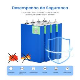Kingbo Lifepo4 Bateria 3.2V 105Ah Grau A para Carrinho de Golfe e ...
