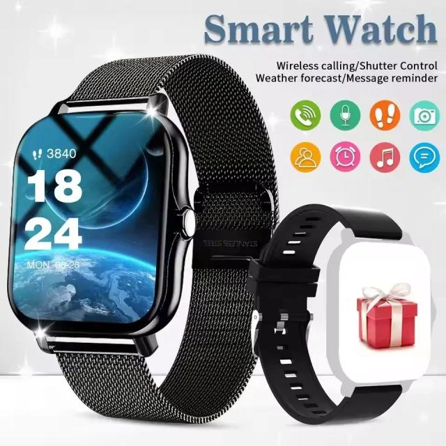 Relógio Inteligente HT30 com Chamada Bluetooth Tela AMOLED 2.01" para Android/iOS