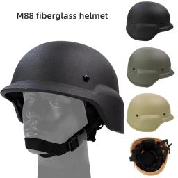 BOOIU M88 Capacete tático de aço FRP Capacete à prova de explosão Capacete protetor de fibra de vidro de 1,3 kg adequado para treinamento ao ar livre - Image 2