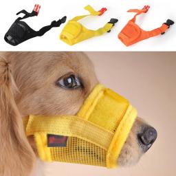 Focinho anti-latidos para cães, malha ajustável, respirável, cobertura para boca de animais de estimação, focinho para cães pequenos e médios, suprimentos para animais de estimação - Image 1