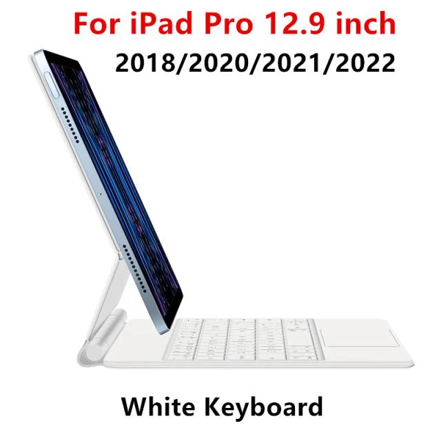 Teclado Mágico TouchPad para iPad Air 11 13 M4 2026 M3 M2 iPad 10 10ª Geração Air 4 5 6 iPad Pro 11 12.9 13'' M5 M4 Capa Inteligente Retroiluminada