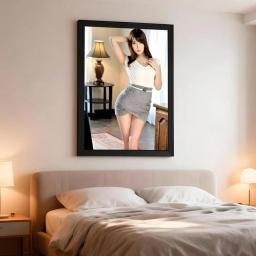Pôster artístico de Yui Hatano, atriz de vídeos para adultos, decoração de parede removível, enfeite para interiores e exteriores, ideal para colecionadores. - Image 4