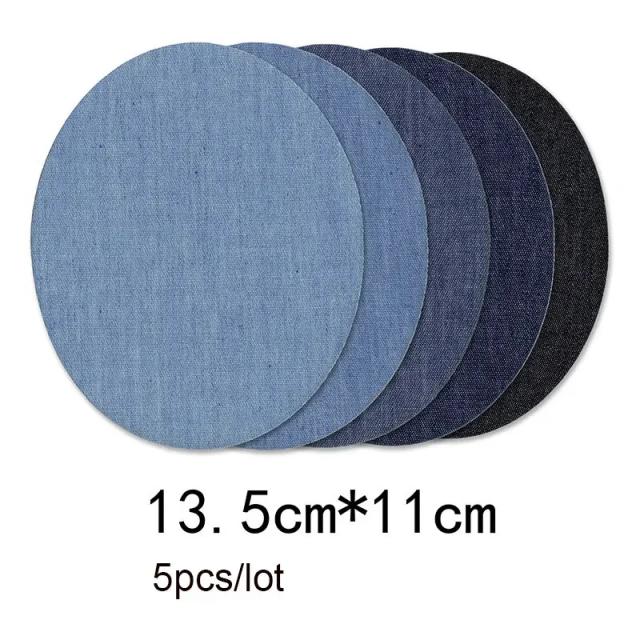 Aplicações de Jeans para Roupas Termocolantes e de Costura 5 Unidades