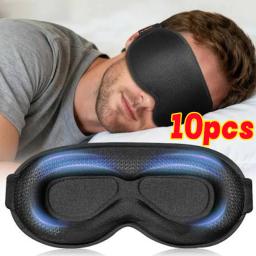 Máscara de dormir 3D com sombreamento total, relaxante e sem pressão, macia e respirável, para aliviar a fadiga ocular - Image 1