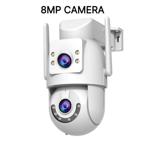 Jooan Câmera de Segurança Wi-Fi 8MP Lente Dupla 5G 5x Zoom