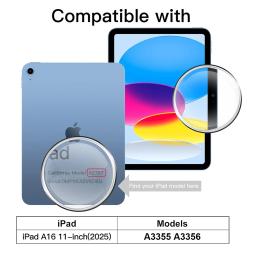 Protetor de Tela de Vidro Temperado para iPad 11ª Geração 11 Polegadas 2025 A16 A3355 A3356, Filme Protetor Transparente Anti-Risco para Tablet - Image 2