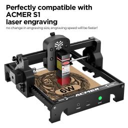 Módulo de atualização de cabeça de laser ACMER S1 6W - Cabeça de gravador a laser de alta potência ideal para usuários S1 aprimore sua máquina de gravação a laser - Image 5