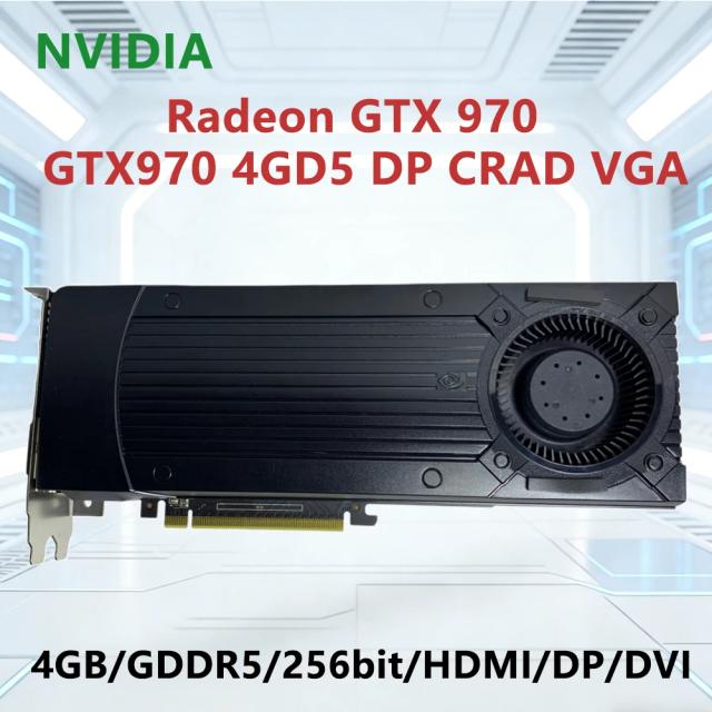 Placa de Vídeo NVIDIA GTX 970 4GB GDDR5 256-bit PCI-E 3.0 para Desktop