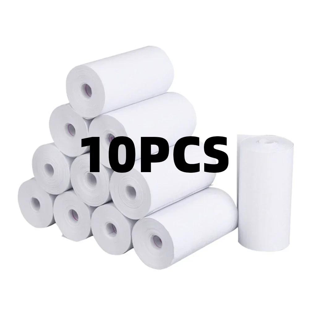 10 rolos de papel térmico branco, 57x25mm, para câmera infantil, impressão instantânea, acessórios de substituição de papel para impressão de câmera infantil - Image 1