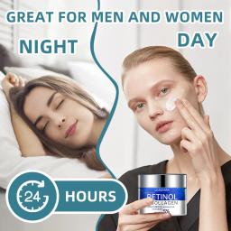 Retinol rugas remoção creme anti envelhecimento endurecimento levantamento desvanece-se linhas finas clareamento hidratante brilho cuidados com a pele cosméticos - Image 3